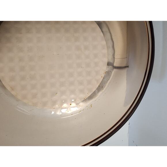 ​🎯 VINTAGE VISIONS Corning France Amber Glass 7" Skillet Waffle Bottom Fry Pan - Picture 6 of 8